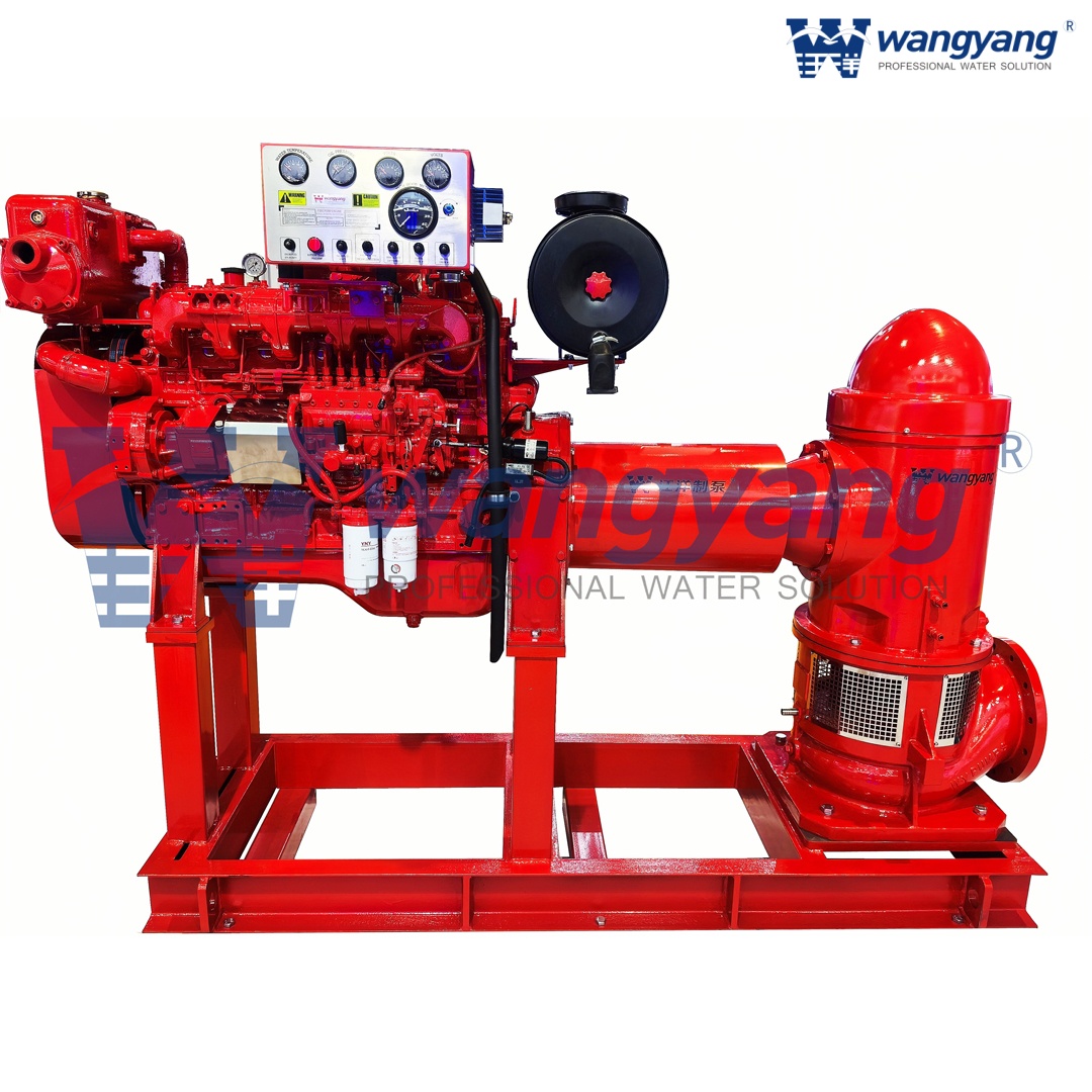 Bomba de turbina vertical impulsada por motor di&eacute;sel4